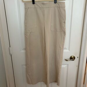 Zac & Rachel Cream Wide-Leg Pants
